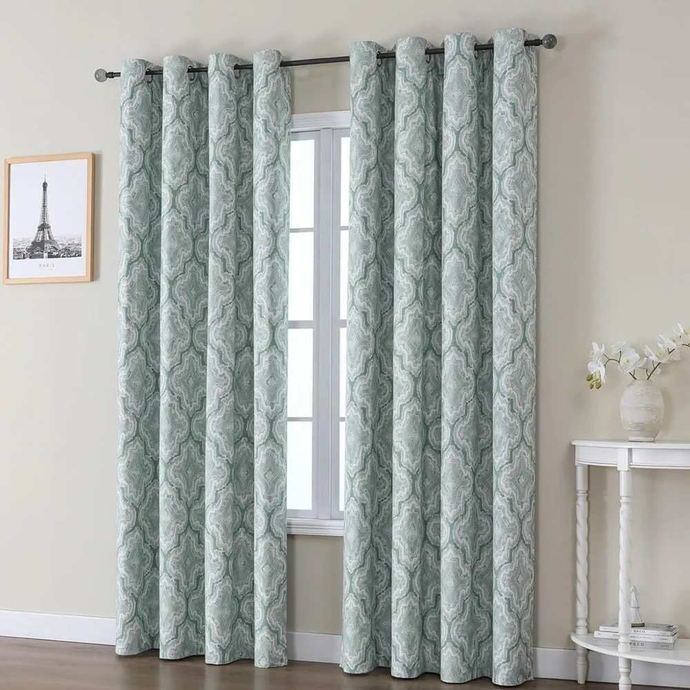 Airwill Full Blackout Curtains 63 Inches Long 2 Panels, Grommet Top Window (071)